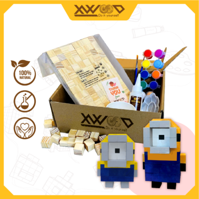 Giới thiệu bộ lắp ghép viên gỗ sáng tạo Minion