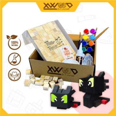 Bộ lắp ghép viên gỗ sáng tạo Răng Sún