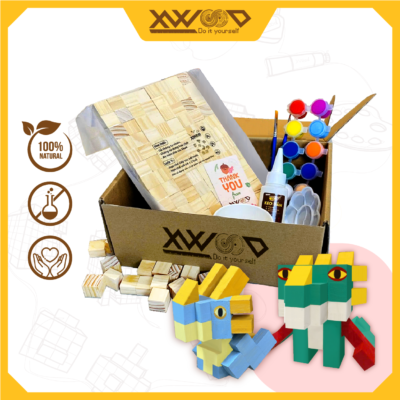 Bộ lắp ghép viên gỗ sáng tạo Sơn Lài