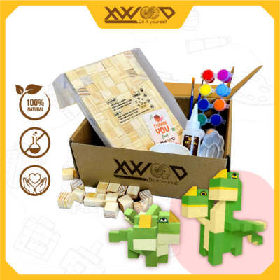 Bộ lắp ghép viên gỗ sáng tạo Bảo & Bích