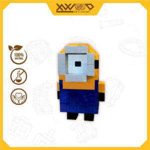 Bộ lắp ghép viên gỗ sáng tạo Minion size M