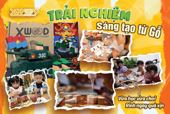 Workshop sáng tạo từ gỗ tại Lotte Liễu Giai ngày 29/8 - 2/9