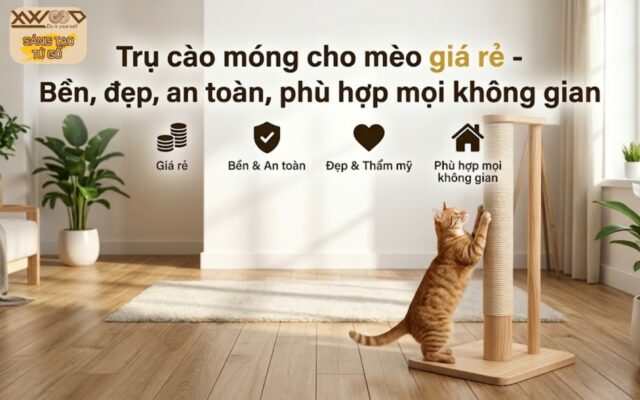 trụ cào móng cho mèo giá rẻ