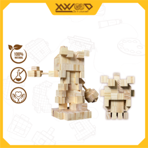 bộ viên gỗ sáng tạo ngao bính